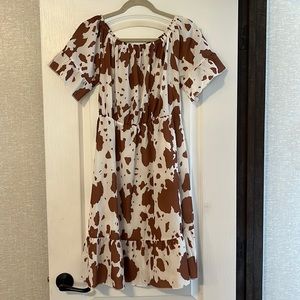Cute Cow Print Dress